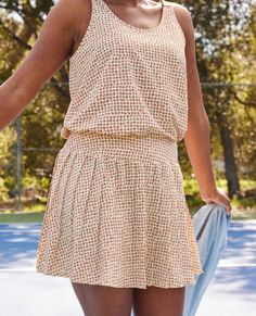 A good warm-weather top is a closet staple. This fun-loving tank embodies the trail-to-tasting room lifestyle with an active, water-friendly build and fun prints that dress up just when you need them to. Bonus: Make it a set with our Sunkissed Shorts for double the good vibes. Playful Sleeveless Tops For Day Out, Playful Tank Top For Spring Vacation, Sleeveless Tank Top For Spring, Patterned Tank Top For Beach In Summer, Patterned Tank Top For Summer Beach, Casual Spring Tank Top For Warm Weather, Casual Sleeveless Top For Warm Weather, Playful Sleeveless Tank Top For Vacation, Casual Patterned Tank Top For Summer