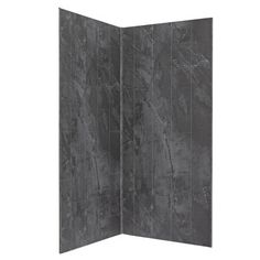 a room divider made out of grey marble