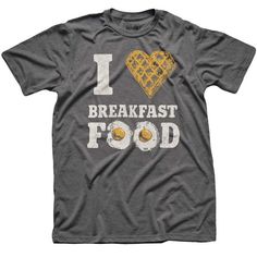 Just like the tastiest meal of the day, this cool retro T-shirt has something for everyone. Partially inspired by Leslie Knope’s obsession with breakfast on Parks and Rec, this food and pop-culture tee won’t leave you hungry for more, and if you’re thirsty, that’s covered too. Heart Breakfast, Leslie Knope, Parks And Rec, Meal Of The Day, Food Clothes, Retro T Shirt, Breakfast Food