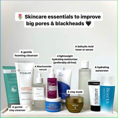 Sharing some skincare essentials to improve enlarged pores and clogged pores (blackheads or whiteheads) 🫶🏼🤍

While pores don’t close and open like doors, there are still multiple ways to improve their appearance by using the proper skincare ingredients 🥰 among them, a clay mask or even Niacinamide will definitely help 🫶🏼 and of course, never forget to apply sunscreen every day as the sun is not friendly for enlarged pores ☀️

When it comes to clogged pores (blackheads or whiteheads), a proper double cleansing every night, as well as using BHA (Salicylic Acid) once per week and a proper moisturizer will for sure help you get rid of these annoying clogged pores 🖤 Lip Care Tips, Big Pores, Night Time Skin Care Routine, Reduce Pores, Double Cleansing, Skincare Essentials, Morning Skin Care Routine, Hydrating Moisturizer