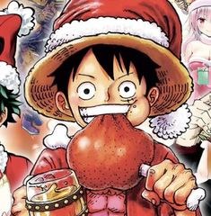 Monkey D. Luffy christmas icon One Piece Halloween Icons, One Piece Christmas, One Piece Halloween, Animes Emo, Luffy X Nami, One Piece Photos, One Piece Wallpaper Iphone, Anime Christmas, Holiday Icon