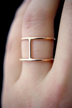 This item is made to order and will ship after 7-10 business days. That time does not include holidays, weekends or shipping time!This is a gorgeous, trend-setting ring made of thick 14K Rose Gold-Fill metal. Two rose gold stacking rings are spaced out by small rose gold bars, creating a wide rose gold cage. * * Choose from a HAMMERED finish or a SMOOTH finish at checkout. Available in the original LARGE (1cm) size or a SMALL (5mm)version. This ring is incredibly lightweight and yet still very n Modern Rose Gold Midi Rings For Formal Occasions, Modern Rose Gold Midi Ring With Open Band, Timeless Rose Gold Open Midi Rings, Modern Rose Gold Open Band Jewelry, Modern 14k Rose Gold Midi Rings, Modern Rose Gold Open Ring, Modern Double Band Rose Gold Rings, Modern Rose Gold Stackable Open Rings, Modern Rose Gold Double Band Rings