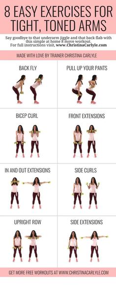 the 8 easy exercises for tight, toned arms