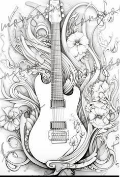 ★Beautiful Guitars Grayscale Coloring Book printable★A wonderful detailed guitars coloring book for all guitar players and guitar loversThe coloring book includes30 pp.A4E-Guitars in various shapesWestern Guitars in various shapeswith Ornaments, flowers and wirlsA perfect gift for all guitar fan. This book is also available as printed version. Adult Coloring Books Printables, Grayscale Coloring Books, Detailed Coloring Pages, Free Adult Coloring Pages, Printable Adult Coloring Pages, Guitar Players, Beautiful Guitars, Grayscale Coloring, Window Art