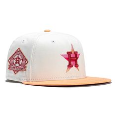 NEW ERA HOUSTON ASTROS 25TH ANNIVERSARY PATCH MONACO 59FIFTY HAT SIZE 7 1/2 Flat Crown Baseball Cap With Embroidered Logo, Baseball Season Fitted Hat With Embroidered Logo, Fitted Hat With Embroidered Logo For Baseball Season, Payment Reminder, Houston Clubs, Hat Club, 59fifty Hats, New Era Fitted, New Era 59fifty