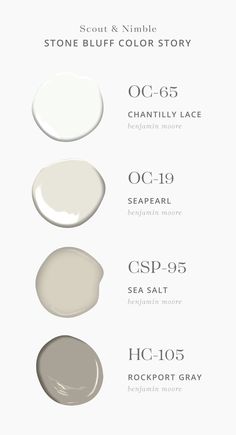 the different shades of white paint