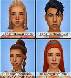 the faces of different people with different hair styles and facial expressions are shown in this screenshot