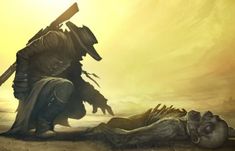 Western Gunslinger Art, Weird West, Western Artwork, The Dark Tower, West Art, Southern Gothic, Cowboy Art, Fantasy Warrior