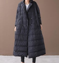 This down coat make with 90% duck down ,very warm in the winter .also could be custom made for any size. This is a winter down jacket fill with down.we design it with a very thick and warm style.this down jacket could keep you very warm in the cold winter.the side pockets is very useful.a unique design women winter coat. Material: 90% duck down ,polyester Style: Casual Package Contents: 1 x down coat S:Length:112cm chest:102cm shoulder:39 cm sleeve:60cm M:Length:112cm chest:108cm shoulder:40 cm Winter Puffer, Long Winter, Winter Coats Women, Duck Down, Down Coat, Jacket Women, Linen Dresses, Winter Coat, Down Jacket