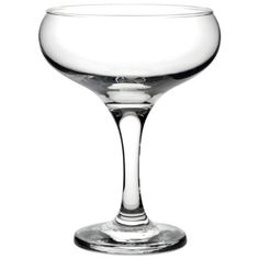 an empty wine glass on a white background