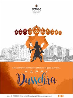 Mnagla wishes you a very happy dussehra. Happy Dushera Poster, Dushera Poster Design, Dashera Poster Design, Dusshera Creative Ad, Dusherra Creative Post, Dusherra Creative, Dussehra Creative Ideas, Dussehra Social Media Post