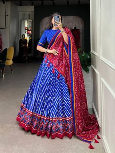 Beautiful printed cotton navratri lehenga choli Zip Stitching, Bridesmaid Lehenga, Stitched Lehenga, Lehenga Blouse