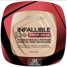 L'Oreal Paris Infallible Up to 24H Fresh Wear Powder 125 IVORY BUFF TIK TOK. Shipped with Economy Shipping or Priority Shipping Maybelline Fit Me Powder, Infallible Foundation, Spf Foundation, Infallible Pro Matte, Loreal Infallible, Loreal Paris Infallible, Neutral Undertones, Foundation Makeup, Foundation Powder