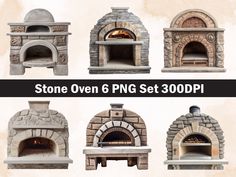 stone ovens with different designs and sizes