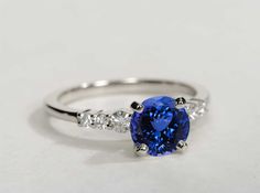 Ooh I kind of like the idea of having three stones on each side Tanzanite Engagement Rings, Tanzanite Engagement Ring, Tanzanite Jewelry, Tanzanite Diamond, Bronze Jewelry, Tanzanite Ring, Elegant Pendant, Latest Jewellery, Big Girl