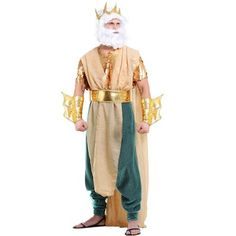 a man dressed in an ancient greek costume