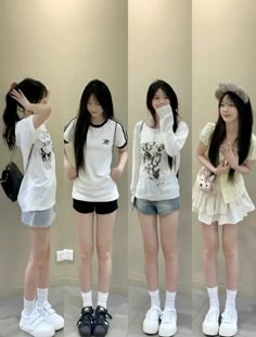 Outfits For Short People, Korean Fashion Skirt, Korean Fashion Work, Korean Outfit Street Styles, Kpop Fashion Outfits, Kpop Outfits, Korean Outfits