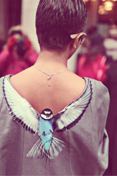 Put a bird on it Sukienki Maksi, Áo Blu, Detail Couture, Couture Week, Hippie Style, Fashion Details, Blue Bird, Diy Fashion