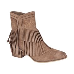 Natural Reflections� Journey Tassel Boots for Ladies are ready to spend the night boot-scootin'. These ankle boots have fabric suede uppers that feature tassels in the front and back. The cowboy-boot stitching on the bridges, pointed toes, and ankles gives these boots a Western charm. Full-length inside zippers make putting on and taking off these Natural Reflections boots easy. Stay comfortable for longer thanks to the padded tricot linings with polyurethane facings and cushioned full-length suede socks. The smooth thermoplastic resin (TPR) rubber outsoles have medium-sized heels to complete the classic Western boot style. Imported.  Ankle boots with fabric suede uppers featuring tassels in the front and back;   Cowboy-boot stitching on bridges, pointed toes, and ankles;   Full-length ins Western Boots With Tassels For Fall, Western Style Boots With Tassels For Fall, Winter Fringe Boots With Round Toe, Winter Suede Boots With Tassels, Western Boots With Tassels And Round Toe, Winter Fringe Ankle Boots, Fall Tassel Boots With Round Toe, Western Suede Booties For Fall, Brown Western Boots With Tassels