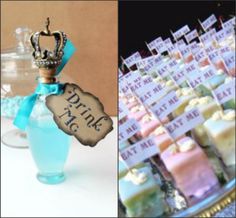 there are two pictures one is blue and the other has pink and white soaps