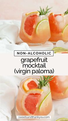 grapefruit mojiti virgin paloma cocktail recipe