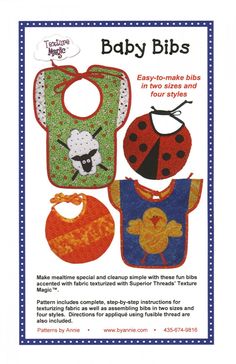 Baby Bibs Baby Bibs Patterns, Toddler Bibs, Bib Pattern, Nursery Fabric, Baby Sewing, Applique Designs, Baby Patterns, Burp Cloths, Baby Bibs