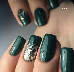 Winter Nail Colors, Nails Valentine, Nails Valentines, Valentine Nails, Winter Nails Acrylic, Nail Colors Winter, Popular Nail Designs, Green Nail, Winter Nail