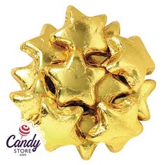 Gold Milk Chocolate Stars - 5lb CandyStore.com Gold Candy Buffet, Christmas Chocolates, Haribo Candy, Banana Candy, Chocolate Stars, Gold Milk, Individually Wrapped Candy, Gold Candy, Gold Chocolate