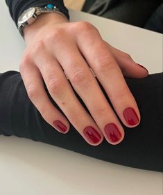 red fall nail polish colors for girls nail inspo short nails Summer Red Nails, Night At The Opera, Summer Nail Colors, A Night At The Opera, Minimal Nails, Casual Nails, Nails Only, Red Nail, Shellac Nails