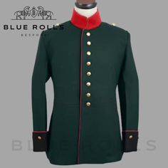 New Brand New Waffenrock für Mannschaften im Königlich Sächsischen 7. Feld-Artillerie-Regiment Jacket - Military Coat - Wool jacket CHARACTERISTICS: 100% wool Custom Fit Style. colors Available : Navy blue , Black , Red , White , Green Occasions: for Halloween, Christmas, Festival, Carnival, Ball Gown, Drama, School Performance, Masquerade, Birthday Party, Show Role-play/Dress Up and Party, etc This item is made to order and will take approx. 2-3 weeks Professionally stitched AVAILABILITY: Only Fitted Historical Design Outerwear With Long Sleeves, Fitted Outerwear With Historical Design For Formal Occasions, Fitted Long Sleeve Uniforms For Fall, Military Uniforms Long Sleeve Formal, Military Style Long Sleeve Formal Uniforms, Military Outerwear With Epaulettes For Costume, Formal Military Uniform With Long Sleeves, Long Sleeve Military Formal Uniforms, Formal Fitted Uniform With Long Sleeves