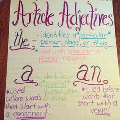 a piece of paper with writing on it that says articles advertises the individual person, place or thing