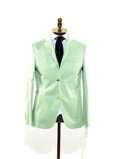 Style #15340 Cotton Jacket, Online Purchase, Los Angeles California, Light Green, Women's Blazer, Slim Fit, Angeles, Blazer, Green