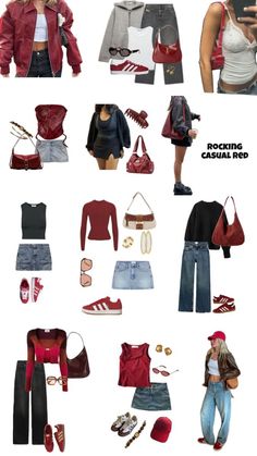 Red Hair Aesthetic Outfit, Sade Outfits Idea, Sade Aesthetic Outfit, Red Hair Outfit Ideas, Cherry Outfit Ideas, Red And Brown Outfit, Red Aesthetic Outfit, Build Your Outfit, Marriage Outfit