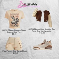 Baddie Outfits For School Summer, Shien Clothes Outfits Idea, Shien Outfit Idea For Summer Baddie, Fly Shi Only Outfits Shein, Shien Outfit Idea For Summer, Shein Inspired Outfits, Casual Outfits Cute, Winter Outfits Blackgirl, Cute Clothing Stores