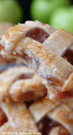 A close up photo of an apple pie cookie with a bite taken out of it. Homemade Apple Pie Filling, Apple Pie Cookies, Homemade Apple Pie, Easy Cupcake Recipes, Pie Cookies, Apple Pie Filling, Layer Cake Recipes, Poke Cake Recipes, Sheet Cake Recipes