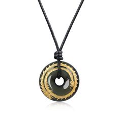 PRICES MAY VARY. 1.18*0.31"(3*0.8cm) Rainbow Obsidian Donut Pendant engraved with Dragon Totem in single-side Adjustable leather rope of this dragon necklace is made with a suface of lambskin wrapping a cotton rope, ensuring both softness and firmness, 15-26.7"(38-68cm) This rainbow obsidian donut pendant engraved dragon by skilled hands, could be a safe, auspicious amulet Obsidian is said to impels us to grow while still lending support, shield you from affecting by malignant energies and also Adjustable Carved Gold Necklaces, Adjustable Carved Gold Necklace, Adjustable Gold Carved Necklace, Handmade Obsidian Necklaces For Meditation, Obsidian Amulet Necklace As Gift, Adjustable Black Carved Necklace, Black Obsidian Necklace For Meditation, Dragon Totem, Obsidian Necklace Pendants