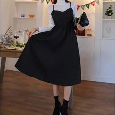 New- Beautiful Black Dress Can Be Worn With Or Without A Top. Black Frocks, Black Frock, Beautiful Black Dress, Beautiful Black Dresses, Long Black Dress, Long Black, Black Shorts, Black Shirt, Colorful Dresses