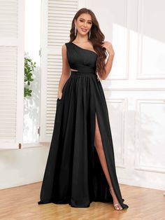 One Shoulder Evening Dress With Ruched Bodice For Prom, One Shoulder Chiffon Maxi Dress, One Shoulder Ruched Evening Dress For Prom, One-shoulder Ruched Evening Dress For Prom, One-shoulder Bridesmaid Evening Dress With Ruched Bodice, One-shoulder Chiffon Maxi Dress For Prom, Ruched One-shoulder Floor-length Prom Dress, Floor-length Ruched One Shoulder Prom Dress, One-shoulder Evening Dress With Ruched Bodice For Banquet