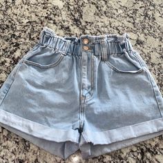 No Flaws And Never Worn! Forever 21 High-waisted Blue Jean Shorts, Forever 21 High-waist Jean Shorts With Built-in Shorts, Forever 21 Blue Jean Shorts, Forever 21 Medium Wash High-waisted Jean Shorts, Forever 21 High Rise Denim Shorts, Forever 21 Medium Wash Jean Shorts, Casual High-waisted Shorts By Forever 21, Forever 21 Medium Wash Shorts, Forever 21 Medium Wash High-waisted Shorts