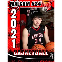 a basketball card with an image of a young man holding a basketball in his hand