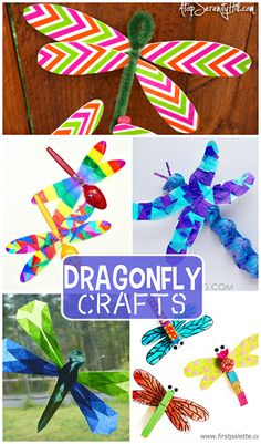 dragonfly crafts for kids that are easy to make and great for the summertime