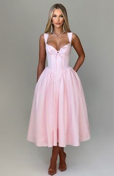 Put a pretty twist on your next bridal look with Marlena, our dreamy blush midi made with a super snatched waist and full, voluminous skirt. Crafted in our premium cotton-blend fabric with all-over floral print, this square neck design is complete with pintuck, lace trim and button details and a lace up back for your perfect fit. Paired with soft waves, glowing makeup and statement earrings, make all the memories in Marlena. 



Colour: Blush.

Premium non-stretch cotton blend fabric.

Fully lin Square Neck Design, Homecoming Dresses Corset, White Dress Spring, Midi Dress Wedding Guest, Snatched Waist, Voluminous Skirt, Dresses Flowy, Maxi Dress Sale, Glowing Makeup