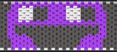 a purple and white pattern with numbers on the bottom, one is missing for each number