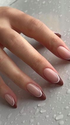 Classy Acrylic, Unghie Sfumate, Kutek Disney, Classy Nail, Brown Nails Design, September Nails, Nails Trends, October Nails, Nagel Tips