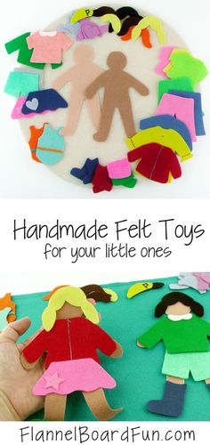 the handmade felt toys for your little ones are easy to make and fun to play with