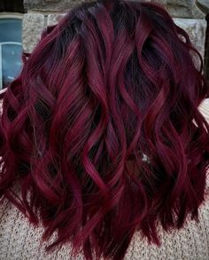 Burgundy Red Hair, Haircut Highlights, Cherry Red Hair, Magenta Hair, Wine Red Hair, Hair Color Burgundy, Dark Red Hair