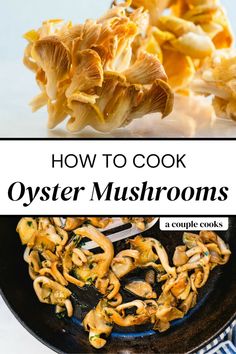 how to cook oyster mushrooms in a cast iron skillet