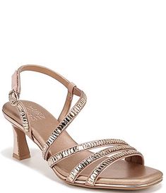 Women's Party & Evening Shoes | Dillard's Jewel Encrusted, Sandal Online, Wedding Heels, Evening Shoes, Slingback Sandal, Dillard's, Pink Fabric, Ladies Party