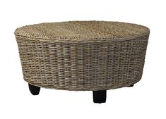 Ottoman - Hotel Caribe Ottoman Weaving Chair Seat, Woven Coffee Table, Round Ottoman Coffee Table, Large Woven Basket, Wicker Ottoman, Open Floor House Plans, Coffee Table Grey, Woven Furniture, Shore House