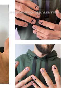 Mens Manicure Design, Nails Hombres, Men Manicure, Nails For Men, Man Nails